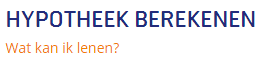 vanbruggen - hypotheek